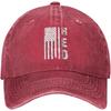 Remember Everyone Deployed American Flag Distressed Baseball Cap Vintage Washed Dad Hat Adult