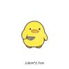 2023 Cute Cartoon Yellow Duck Brooch: Funny Pin & Badge for Women’s Clothes and Collars