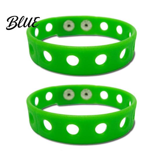 Silicone Bracelet for Children 2 Pcs Charm Bracelets Kids Adjustable