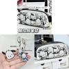 Canvas Pencil Case With Zipper Storage For Students And Office Use