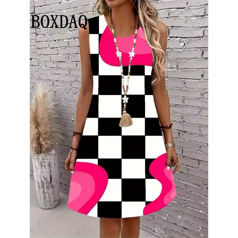 Robes Gilet 3D Mode pour Femmes Robes Quotidiennes pour Femmes Été
