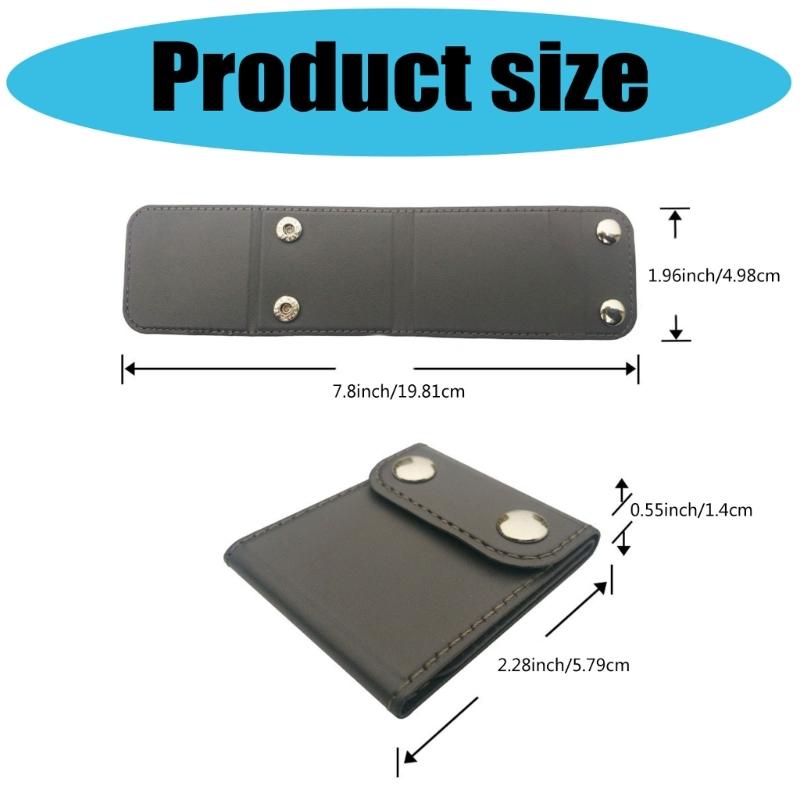Car Seat Belt Shoulder Pad Faux Leather Closure Cover, 2 Piece Neck Contact Aid for Front or Rear Vehicle Belt Use