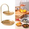 Multifunctional Double Layer Fruit Plate Household Fruit Display Holder Fruit Bowl Suitable for Any Interior Decors