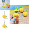 Stitch Summer Beach Collection Pineapple Silicone Keychain With Cute Character Design For Kids And Teens