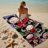 proof beach towel with a Pucca1 pattern - soft,absorbent,quick-drying,machine washable - perfect for swimming,camping,bathing