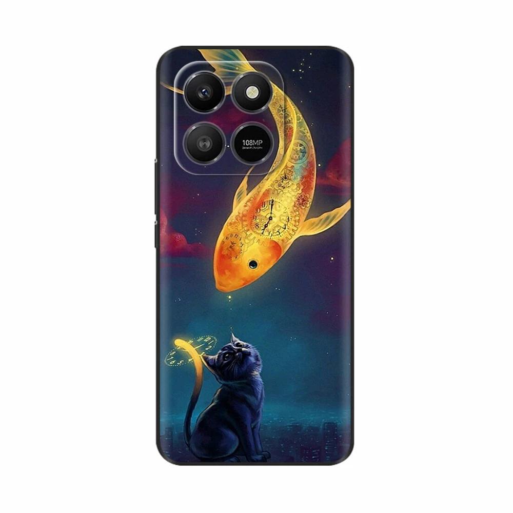 Funda Para Honor 400 Smart 5G Para Honor X7D 4G 5G hono400 Smart Dibujos Animados de Dinosaurios Lindos Funda de Teléfono Fundas de Silicona Suave Parachoques