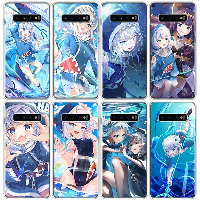 Japan Anime Hololive Gawr Gura Phone Case For Samsung Galaxy S26 S25 Edge S24 S23 Ultra S22 Plus S21 S20 FE Soft TPU Back Cover