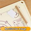 Non-Slip Silicone Baking Mat for Pastry Food-Grade Countertop Protector Extra-Large Pastry Mat with Dough Scraper Rolling Pin Storage