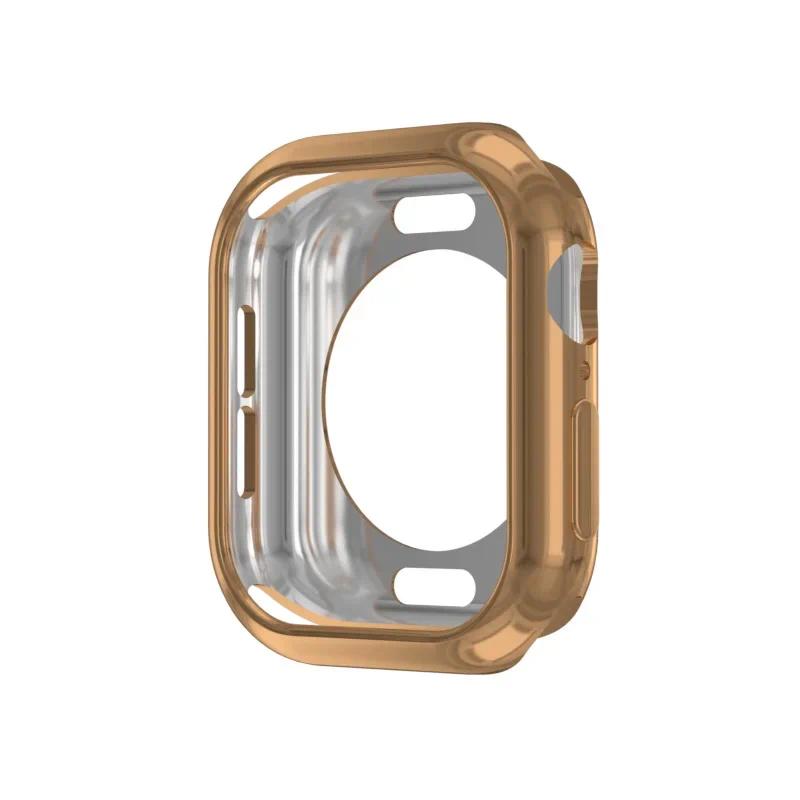 TPU Hollow Case for Apple Watch 42mm 46mm 44mm 45mm 40 41mm Soft Bumper Shell for iWatch Series 10 9 8 7 6 5 4 Cover Protective