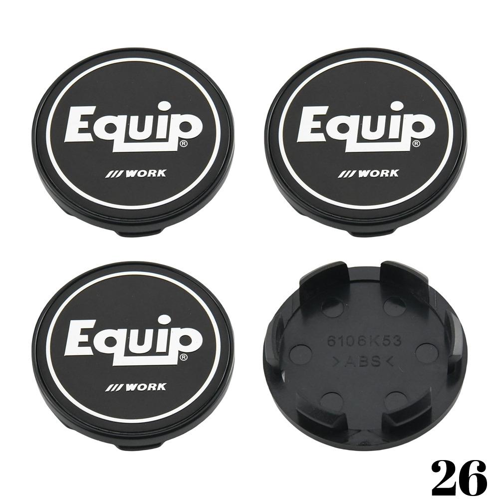 4PCS WORK Center Cap 53mm & 54mm Wheel Caps MEISTER VS EQUIP Emblem Wheel Cover Cap Hubcaps Car Rim Accessories