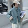 Womens Short Puffer Coat Fleece Lined Lamb Wool Winter Casual Loose Jacket Petite Ladies 2026