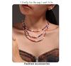 Bohemian Multi-Color Beaded Necklace with Glass Stones and Freshwater Pearls for Women