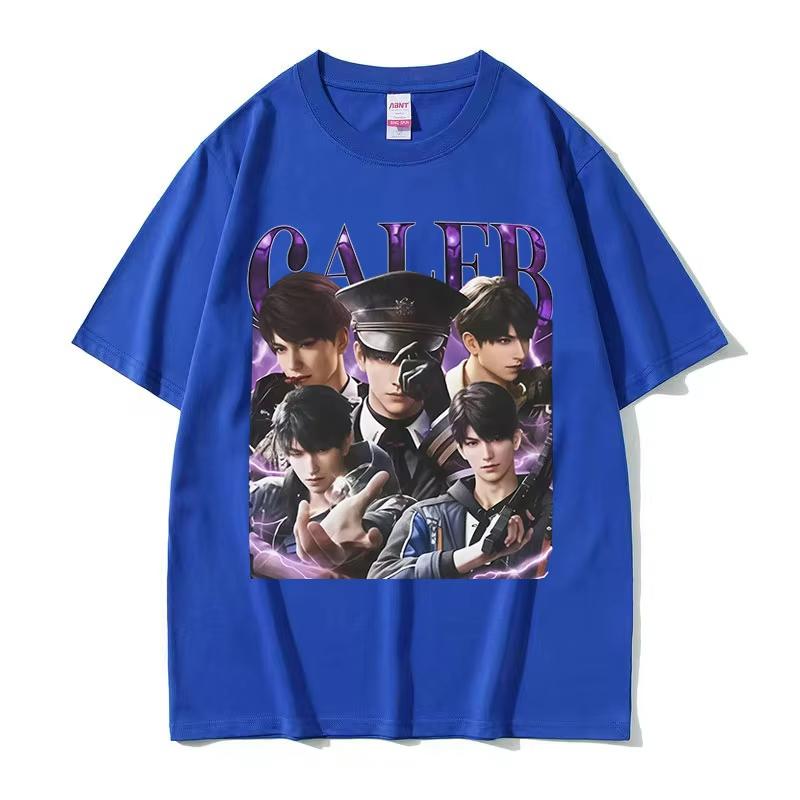 2025 Summe Funny Girl Dinner Love and Deepspace Caleb Graphic Men Women Vintage Aesthetic 100 Pure Cotton Printed Tshirt Y2k