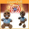 Peluche Kick The Buddy, Pelliccia Morbida Cristallo, Marrone, Altezza 30cm, Imbottitura in Cotone PP