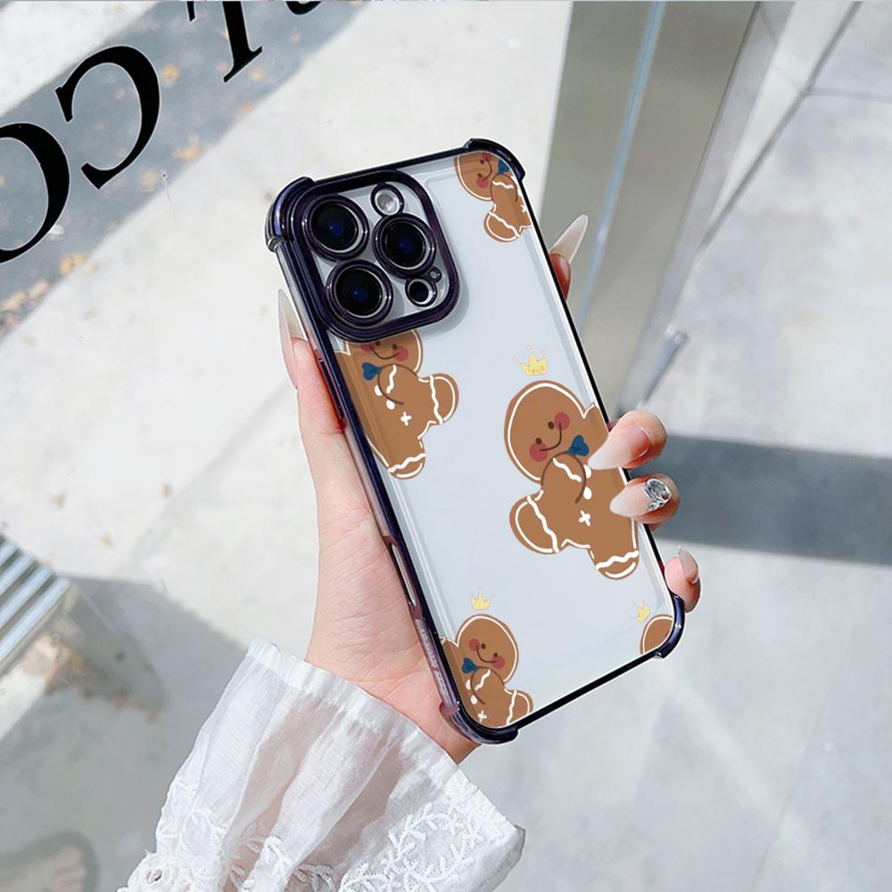 Ae104 Christmas Tree Merry Christmas Electroplated TPU Phone Cases for A20s A54 A12 A14 S22 S23 S24 Ultra A55 A15 S21 FE Four Corner Protection Cover