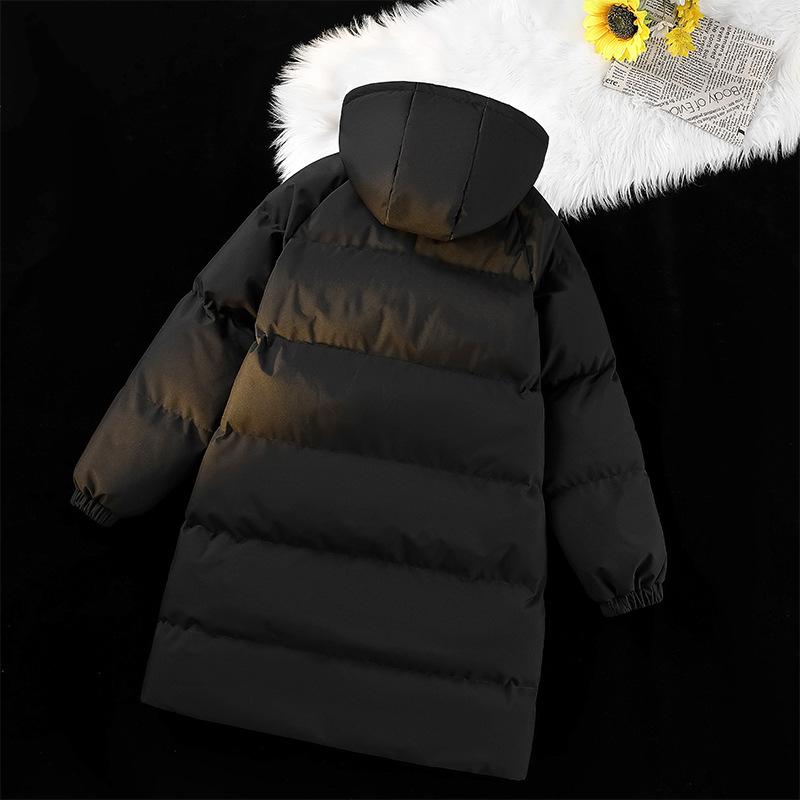 Men's Winter Mid-Length Cotton Jacket Thick Warm Coat Men Women Casual Outerwear Overcoat Male Parka