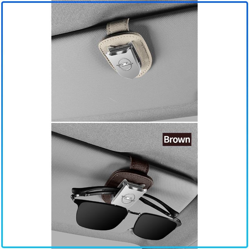 Auto Logo Car Eyeglass Holder Glasses Storage Clip Accessories For Opel Astra H G J Insignia Mokka Zafira Corsa Vectra B C D