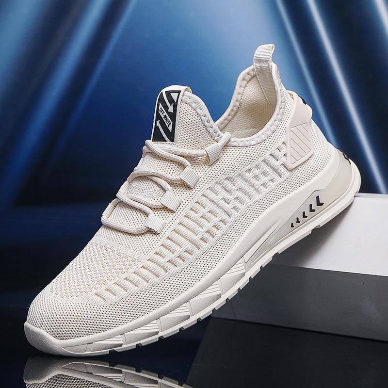Herrenschuhe Sommer atmungsaktiv dünnes Mesh ausgehöhlte Meshschuhe Sport lässig Herren Laufschuhe leichtgewichtige Deodorant-Schuhe