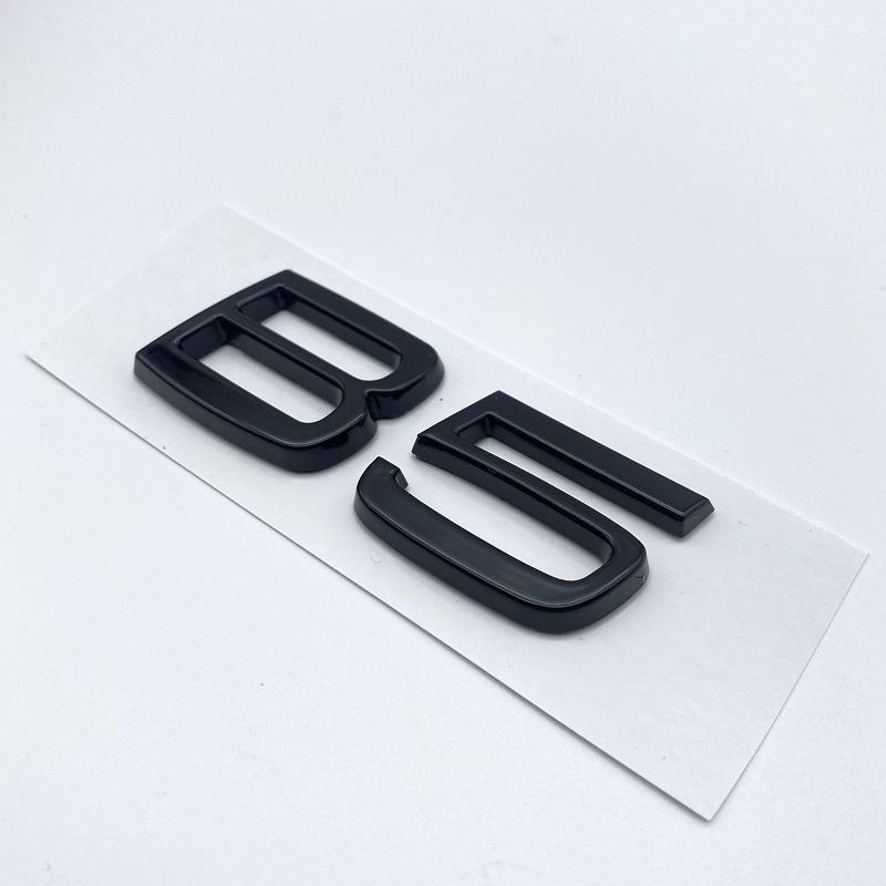 3D Car Styling Chrome Glossy Black Sticker Tail Emblem Rear Decal Letters Logo Badge For Volvo B3 B4 B5 B6 T4 T5 T6 T8