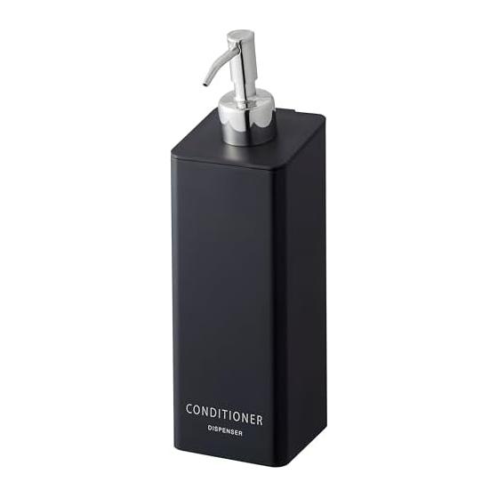 Yamazaki Jitsugyo Magnetic Two-Way Dispenser Conditioner Black Approx. W7XD9XH24cm Tower Pump Dispenser Bottle 4261