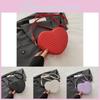 Fashionable Korean Style Solid Color Heart Shaped Pu Handbag For Spring Casual Use
