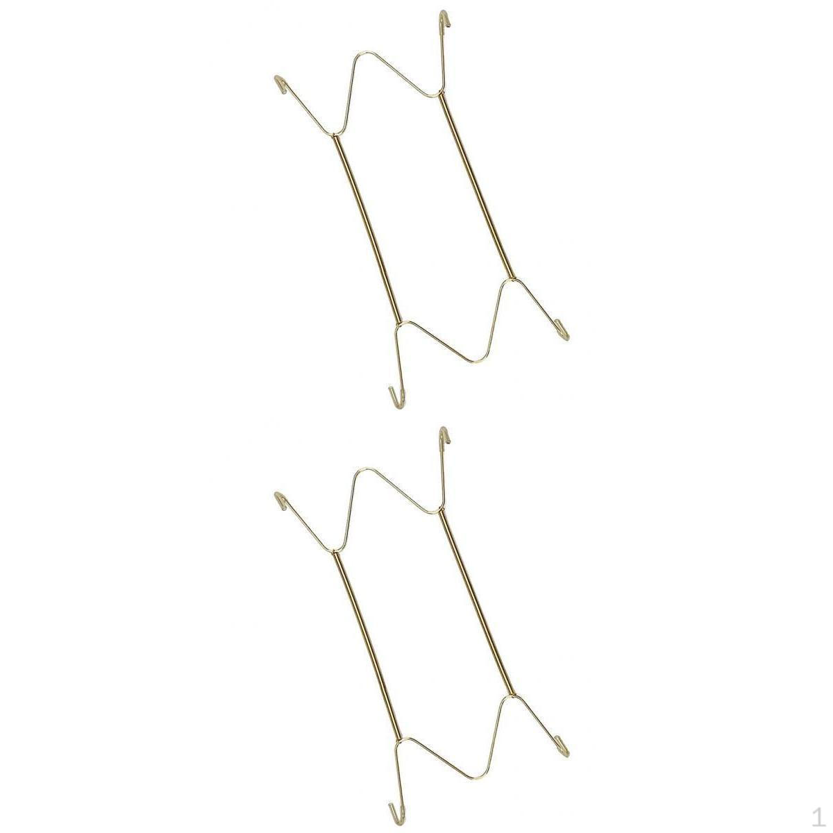 

2x Invisible Wall Plate Storage Rack W/ Flexible Spring for