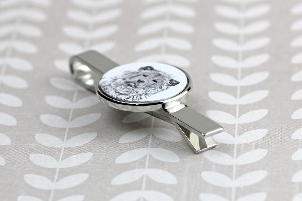 Chow Chow - tie clip with a dog, personalized tie clip, a unique gift for a man from the Art-Dog brand