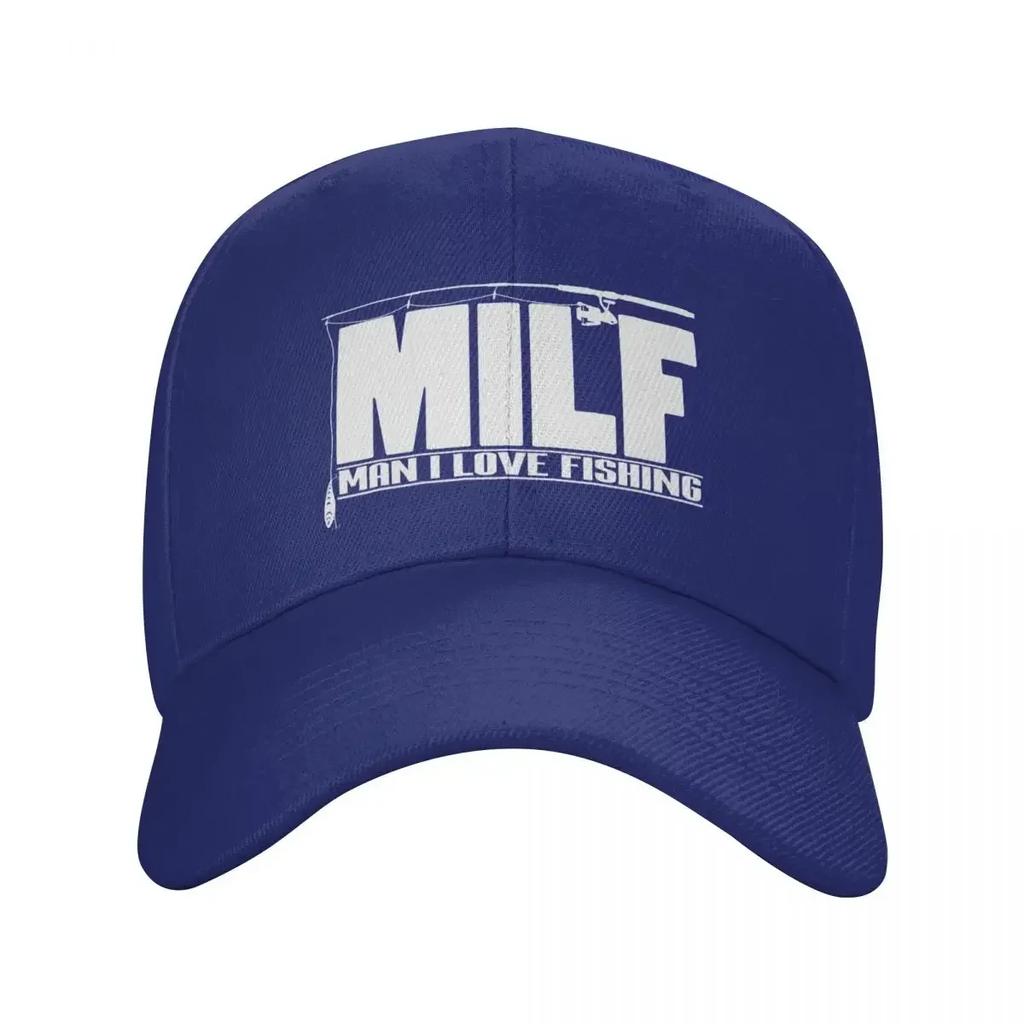 Classic Milf Man I Love Fishing Baseball Cap Men Women Adjustable Fisherman Fish Gift Dad Hat Sports Snapback Caps