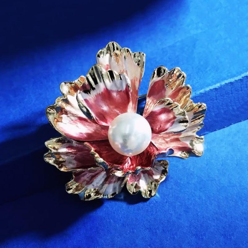 Brosche im chinesischen Stil, edle Pfingstrose, groß, Damenmantel, Cheongsam, Kragennadel, Cardigan-Mantel-Anstecknadel