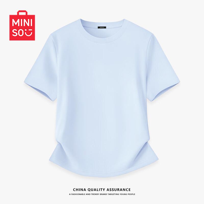 MINISO Women's 2026 Short Sleeve Moisture-Wicking Cotton T-Shirt