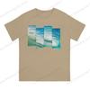 Crazy Wave Tube Panels Large Printed Cotton Unisexs Tshirt Short Sleeve Tshirts  Hipster Tops
