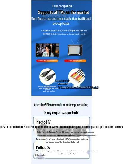 HDTV Digitale Signalantenne für Innen-/Außenbereich