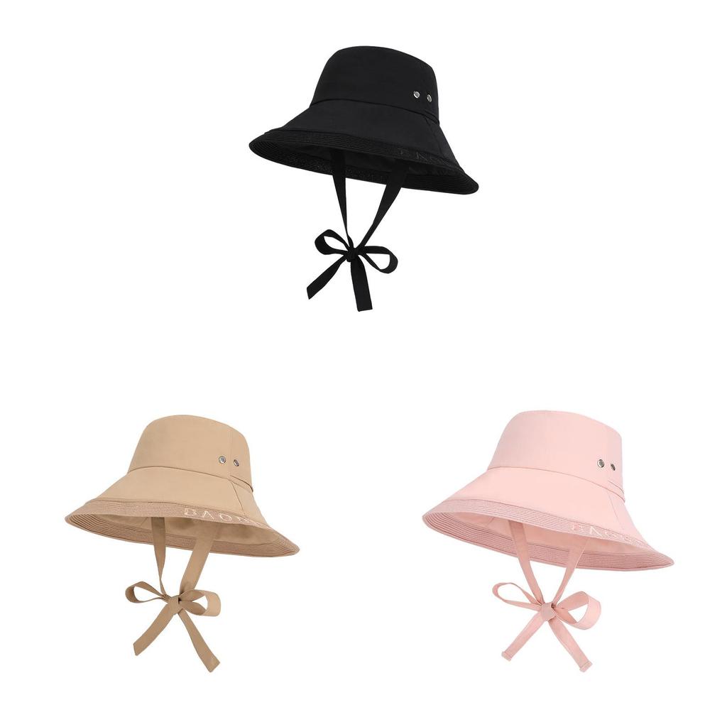 Summer Sun Protection Cap With Large Brim For Outdoor Activities