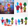 Crazy Element City Sammelfiguren-Set mit 6 PVC-Anime-Modellen