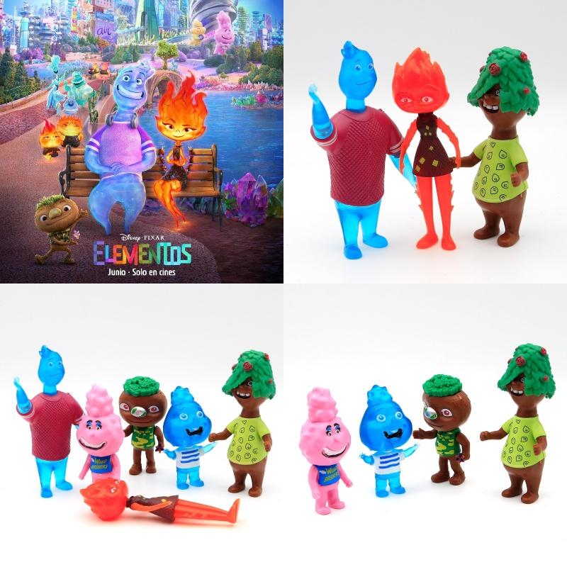 Crazy Element City Sammelfiguren-Set mit 6 PVC-Anime-Modellen