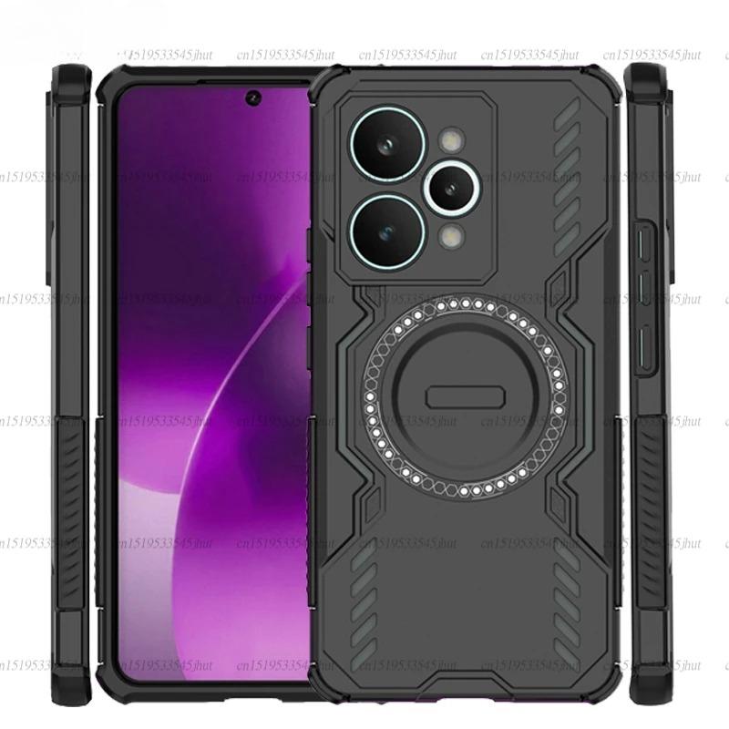 Shockproof Armor Case For Realme 15 Pro Magnetic Adsorption Wireless Charge Cover For Realme 15 Pro Case For Realme 15 Pro Case
