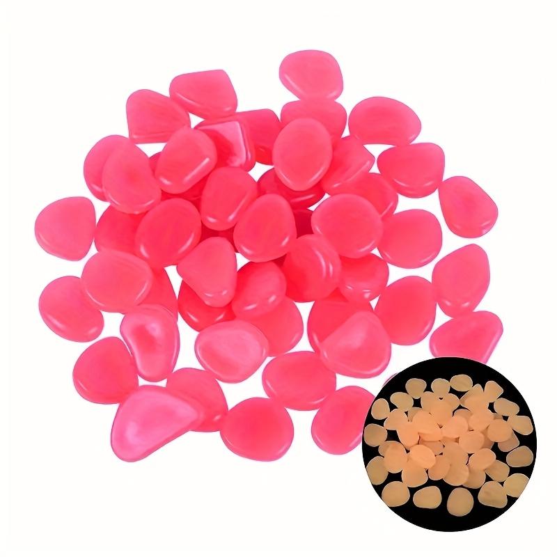 100pcs Glowing Garden Stones Resin Luminous Rocks for Pathways, Courtyards Flower Pots Nighttime Ambiance Glowing Garden Decor