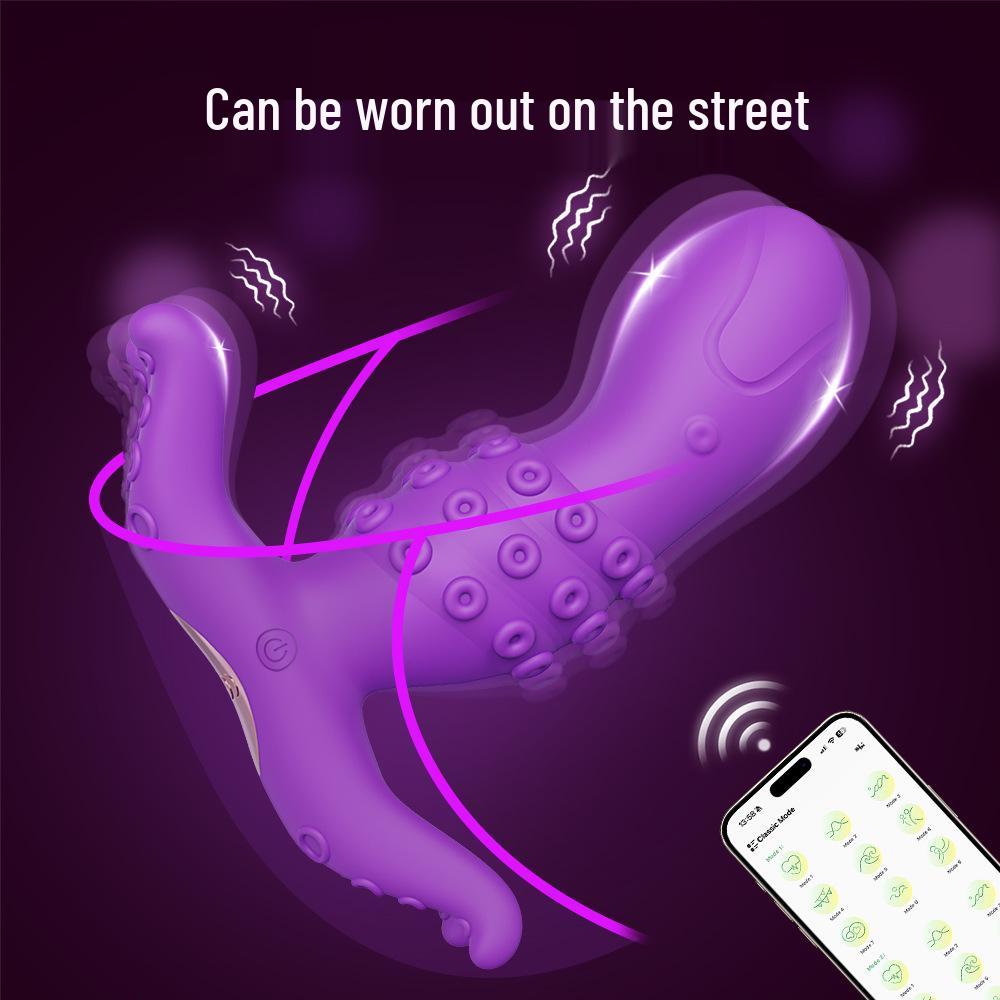 Octopus Wearable Wireless Vibration Massager - Female Masturbator Adult Toy