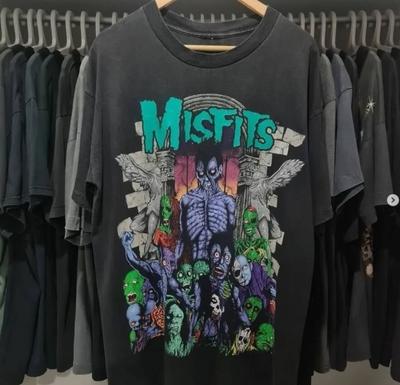 RARE! Misfits Vintage 90’s Tour Tee Two Sided Punk Gift S-4XL Reprint