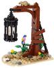 Medieval MOC Scene Building Block Gallow Pirate Ship Cage Elf Treehouse Wizard Kitchen Furniture Pool Notice Board Toy Gift K026