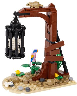 Medieval MOC Scene Building Block Gallow Pirate Ship Cage Elf Treehouse Wizard Kitchen Furniture Pool Notice Board Toy Gift K026
