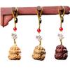 Sandalwood Pixiu Wealth Keychain & Backpack Pendant