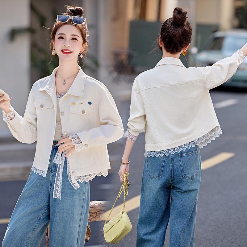 Spring 2025 Women's Versatile Short Denim Jacket: HJ2525