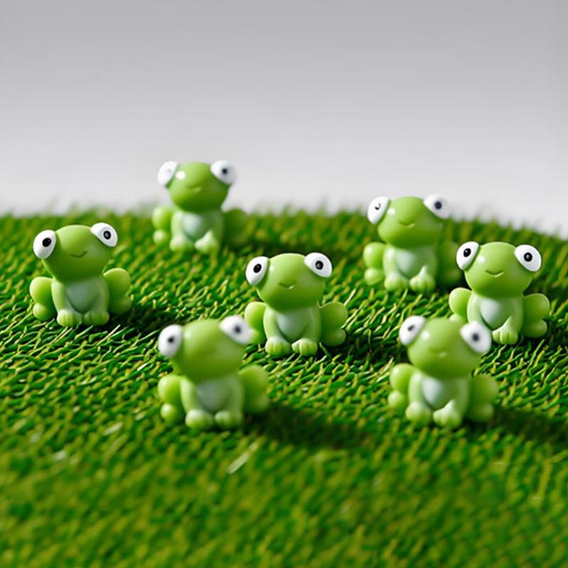10/20Pcs Mini Resin Frogs Statues Frogs Figurines Garden Decor Fairy Garden Ornaments Indoor/Outdoor Microlandscapes Home Decor