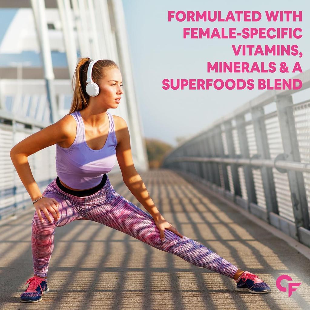 Carbamide Forte Multivitamin Gummies for Women 60 Veg Gummies Hair Skin Nails Support Energy Immunity