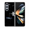 For Samsung Galaxy Fold 6 Case Cool Space Animal Clear Hard Phone Cases for Galaxy Z Fold6 5G 2024 Back Cover Zfold6 Shells Capa