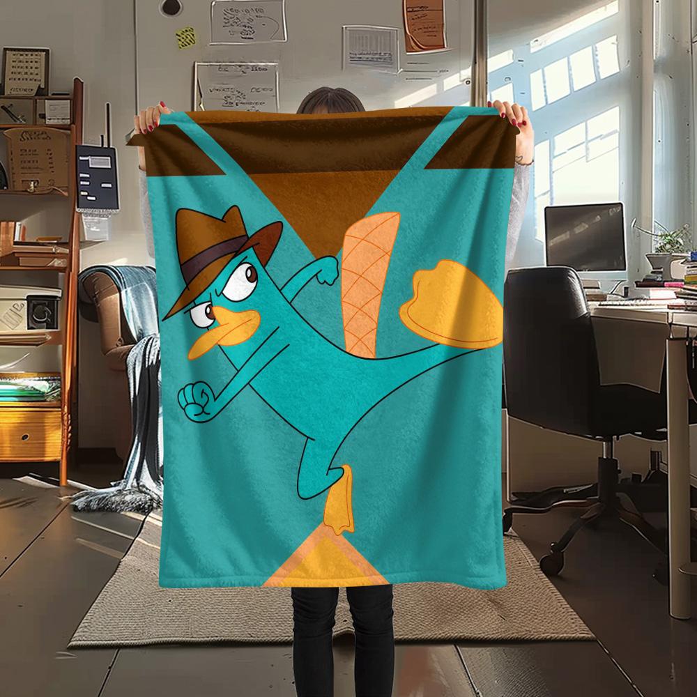 Phineas and Ferb2 Flannel Blanket, High quality Comfortable for All Seasons, Home Decor, Warmth and Comfort