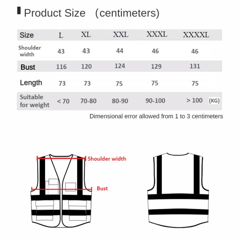 High Visibility Reflective Vest Working Clothes Motorcycle Cycling Sports Outdoor Reflective Safety Clothing Reflective Jacket