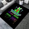 Green Pixel Forest Custom Name Carpet Rug For Living Room Bedroom Home Sofa Decoration Kids Play Nonslip Floor Mat