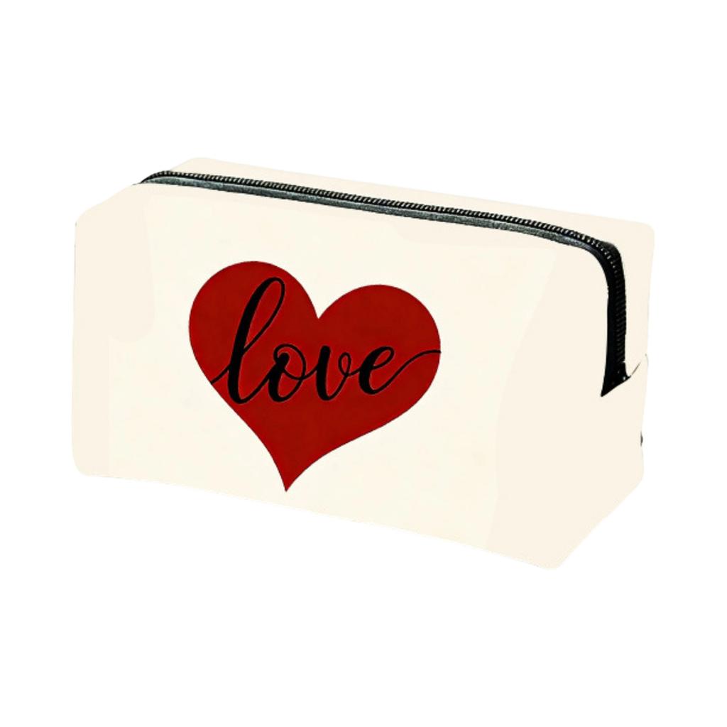 Valentine's Day Series Square Makeup Bag For Women, Large Capacity Storage Bag